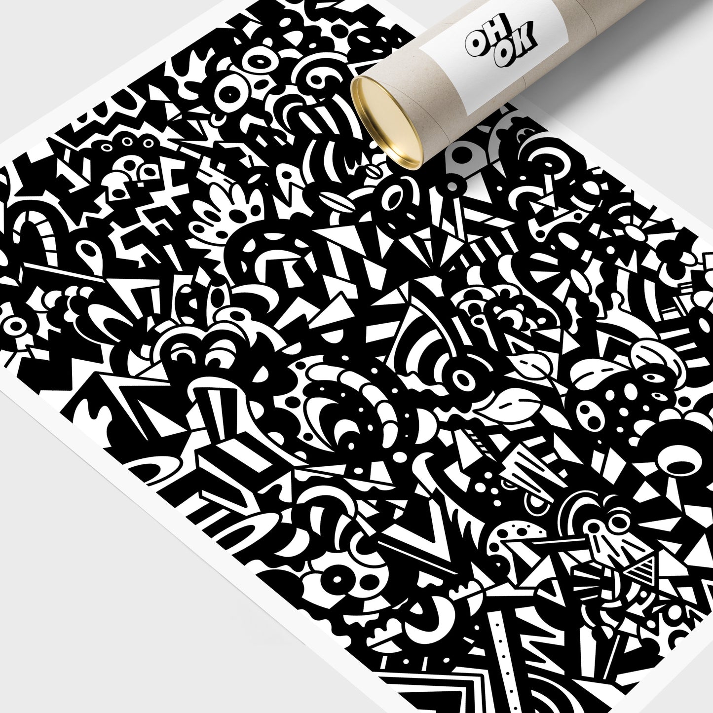 Doodle black & white